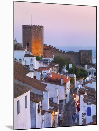 Portugal, Alentejo, Monsaraz, Overview at Dusk-Shaun Egan-Mounted Photographic Print
