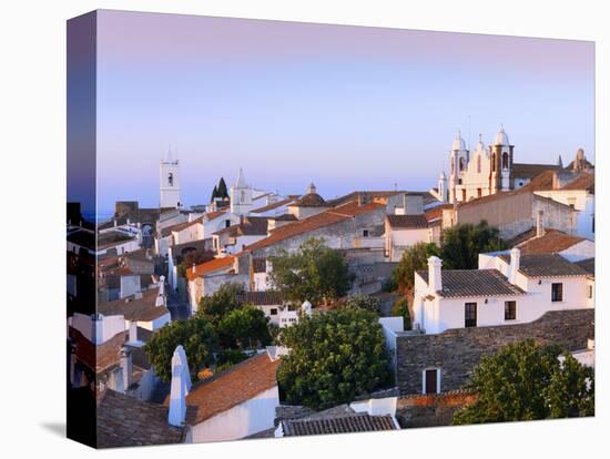 Portugal, Alentejo, Monsaraz, Overview at Dusk-Shaun Egan-Stretched Canvas