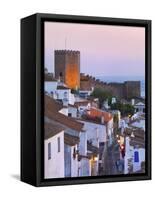 Portugal, Alentejo, Monsaraz, Overview at Dusk-Shaun Egan-Framed Stretched Canvas