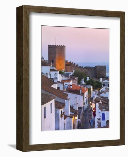 Portugal, Alentejo, Monsaraz, Overview at Dusk-Shaun Egan-Framed Photographic Print