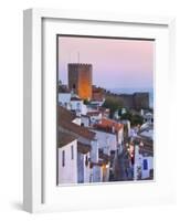 Portugal, Alentejo, Monsaraz, Overview at Dusk-Shaun Egan-Framed Photographic Print