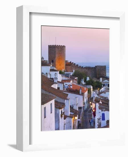 Portugal, Alentejo, Monsaraz, Overview at Dusk-Shaun Egan-Framed Photographic Print