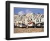 Portugal, Algarve, Albufeira, Fishing Boat on Beach-David Barnes-Framed Photographic Print