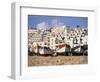 Portugal, Algarve, Albufeira, Fishing Boat on Beach-David Barnes-Framed Photographic Print