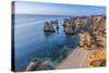 Portugal, Algarve, Lagos, Overlooking Camilo Beach (Praia Do Camilo)-Alan Copson-Stretched Canvas