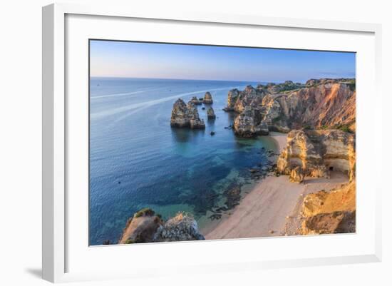 Portugal, Algarve, Lagos, Overlooking Camilo Beach (Praia Do Camilo)-Alan Copson-Framed Photographic Print