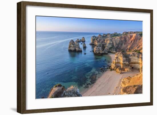 Portugal, Algarve, Lagos, Overlooking Camilo Beach (Praia Do Camilo)-Alan Copson-Framed Photographic Print