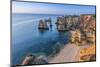 Portugal, Algarve, Lagos, Overlooking Camilo Beach (Praia Do Camilo)-Alan Copson-Mounted Photographic Print