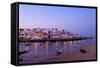 Portugal, Algarve, Portimao, Ferragudo, Townscape, Morning Mood-Chris Seba-Framed Stretched Canvas