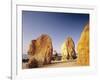 Portugal, Algarve, Praia Da Rocha, Beach, Rock Formations, Sea-Thonig-Framed Photographic Print