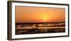 Portugal, Algarve, Ria Formosa Coast, Fishing Boats, Sunset-Chris Seba-Framed Photographic Print