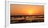 Portugal, Algarve, Ria Formosa Coast, Fishing Boats, Sunset-Chris Seba-Framed Photographic Print