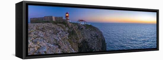 Portugal, Algarve, Sagres, Cabo De Sao Vicente (Cape St. Vincent), Lighthouse-Alan Copson-Framed Stretched Canvas