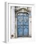 Portugal, Aveiro. A unique metal door on a home in the streets of Aveiro.-Julie Eggers-Framed Photographic Print