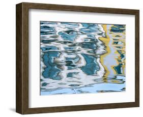 Portugal, Aveiro. Colorful reflection, canals of Aveiro.-Julie Eggers-Framed Photographic Print