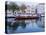 Portugal, Aveiro. Moliceiro boat on the canal.-Julie Eggers-Stretched Canvas