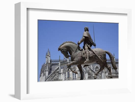 Portugal, Batalha, Monastery of Batalha, Statue-null-Framed Photographic Print