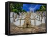 Portugal, Braga. Bom Jesus do Monte-Terry Eggers-Framed Stretched Canvas