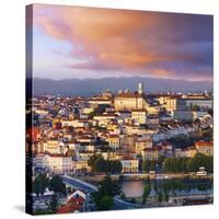 Portugal, Coimbra, Overview at Dusk(Mr)-Shaun Egan-Stretched Canvas