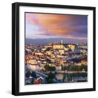 Portugal, Coimbra, Overview at Dusk(Mr)-Shaun Egan-Framed Photographic Print