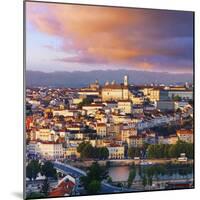 Portugal, Coimbra, Overview at Dusk(Mr)-Shaun Egan-Mounted Photographic Print