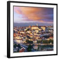 Portugal, Coimbra, Overview at Dusk(Mr)-Shaun Egan-Framed Photographic Print