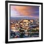 Portugal, Coimbra, Overview at Dusk(Mr)-Shaun Egan-Framed Photographic Print