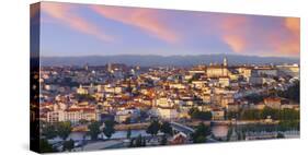 Portugal, Coimbra, Overview at Dusk(Mr)-Shaun Egan-Stretched Canvas