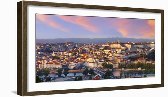 Portugal, Coimbra, Overview at Dusk(Mr)-Shaun Egan-Framed Photographic Print