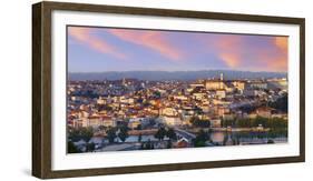 Portugal, Coimbra, Overview at Dusk(Mr)-Shaun Egan-Framed Photographic Print