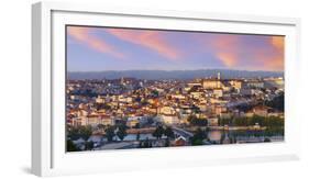 Portugal, Coimbra, Overview at Dusk(Mr)-Shaun Egan-Framed Photographic Print