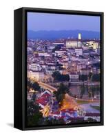 Portugal, Coimbra, Overview at Dusk(Mr)-Shaun Egan-Framed Stretched Canvas