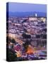 Portugal, Coimbra, Overview at Dusk(Mr)-Shaun Egan-Stretched Canvas