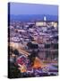 Portugal, Coimbra, Overview at Dusk(Mr)-Shaun Egan-Stretched Canvas