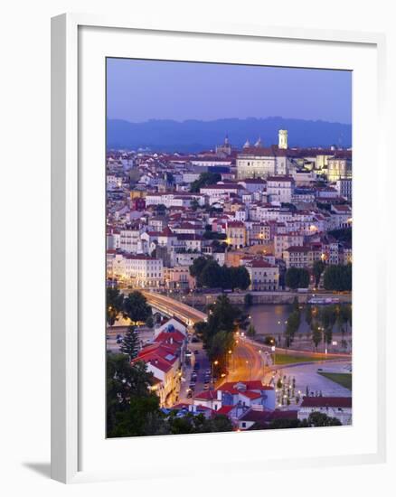 Portugal, Coimbra, Overview at Dusk(Mr)-Shaun Egan-Framed Photographic Print