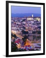 Portugal, Coimbra, Overview at Dusk(Mr)-Shaun Egan-Framed Photographic Print