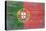 Portugal Country Flag - Barnwood Painting-Lantern Press-Stretched Canvas