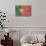 Portugal Country Flag - Barnwood Painting-Lantern Press-Art Print displayed on a wall