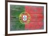 Portugal Country Flag - Barnwood Painting-Lantern Press-Framed Art Print