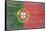 Portugal Country Flag - Barnwood Painting-Lantern Press-Framed Stretched Canvas