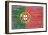 Portugal Country Flag - Barnwood Painting-Lantern Press-Framed Art Print