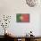 Portugal Country Flag - Barnwood Painting-Lantern Press-Art Print displayed on a wall