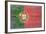 Portugal Country Flag - Barnwood Painting-Lantern Press-Framed Art Print