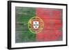 Portugal Country Flag - Barnwood Painting-Lantern Press-Framed Art Print