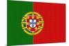 Portugal Country Flag - Letterpress-Lantern Press-Mounted Art Print