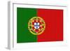 Portugal Country Flag - Letterpress-Lantern Press-Framed Art Print