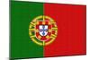 Portugal Country Flag - Letterpress-Lantern Press-Mounted Art Print