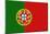 Portugal Country Flag - Letterpress-Lantern Press-Mounted Art Print