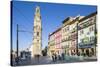 Portugal, Douro Litoral, Porto. Clerigos Tower in the UNESCO World Heritage listed Old Town of Port-Nick Ledger-Stretched Canvas