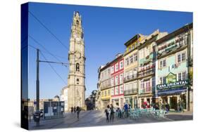 Portugal, Douro Litoral, Porto. Clerigos Tower in the UNESCO World Heritage listed Old Town of Port-Nick Ledger-Stretched Canvas